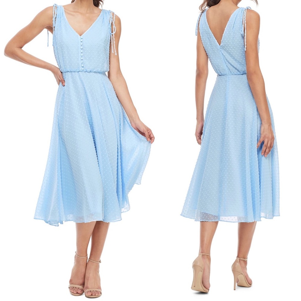 EUC Gal Meets Glam Hillary Chiffon Midi Dress